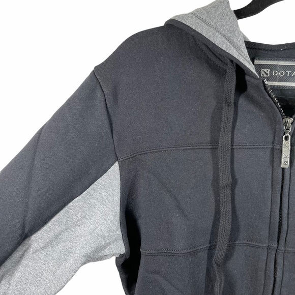Valve Dota 2 Sweater Jacket Small Black Gray Comfy Zip - Picture 4 of 8
